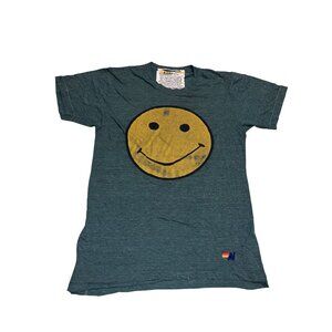 Aviator Nation Have A Rad Day Smiley Shirt Medium